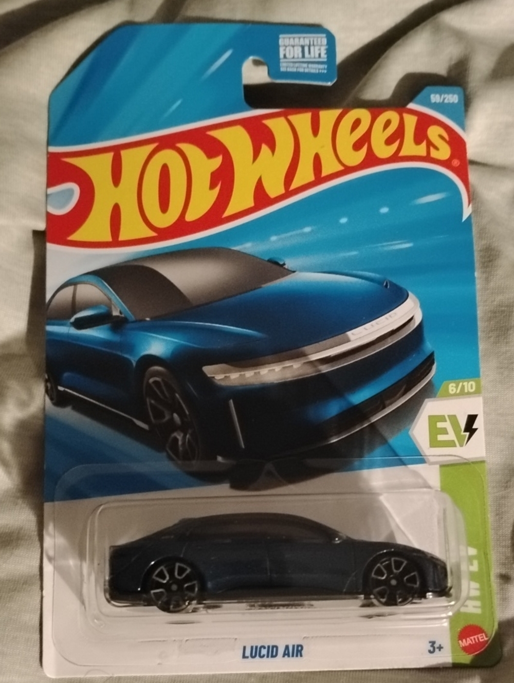 Mattel Hot Wheels Lucid Air - Blue and Black